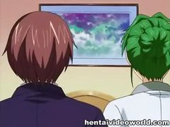 Hentai sex ending up with explosion